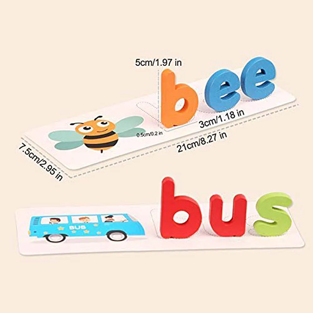 Деревянные буквы заклинание слово головоломка игра игрушка для детей