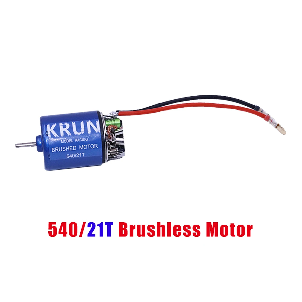 KRUNRC 540 21T 35T 45T 55T 80T 540 матовый мотор для 1/10 внедорожных рок-гусеничных альпинистских автомобилей RC щеткой моторов