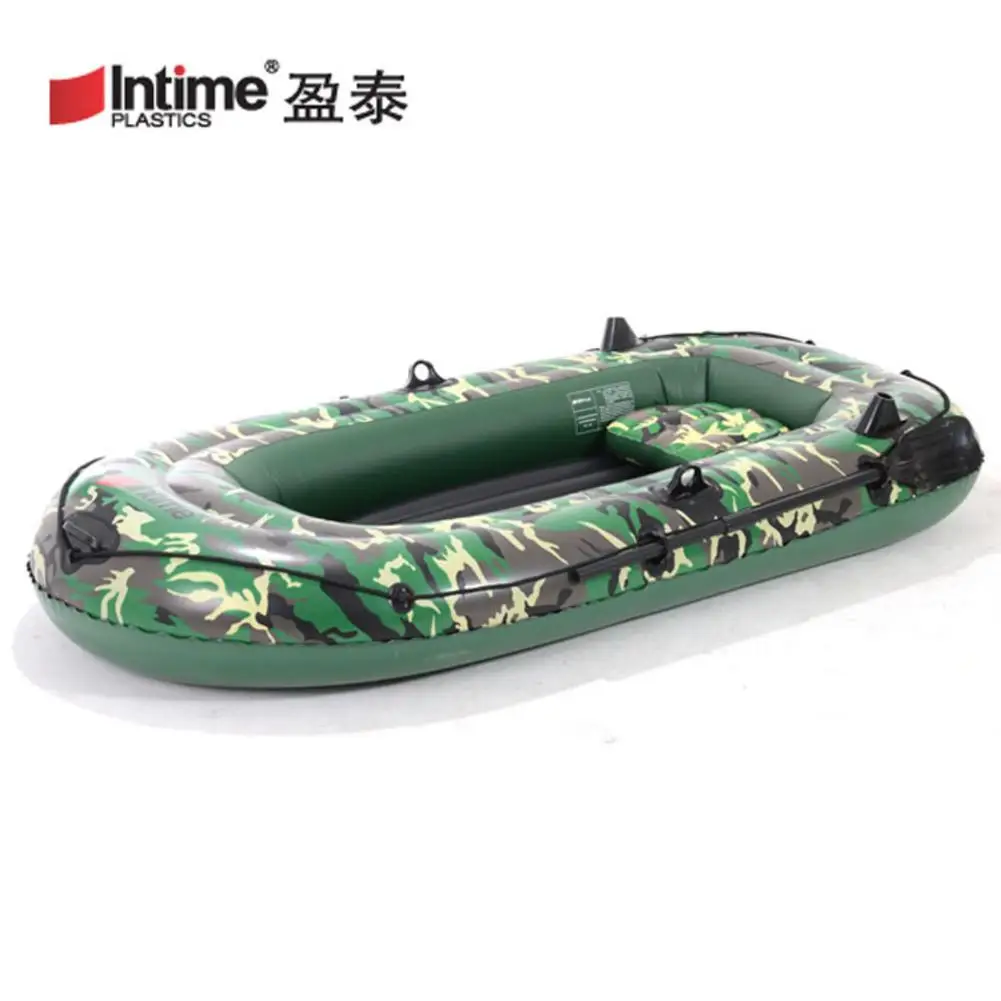 

Fishing Kayaking Boat 2/3/4 Person Canoe Inflatable Kayak Boat Air Pump PVC Rowing Folding Camouflage Kayak With Two Paddle