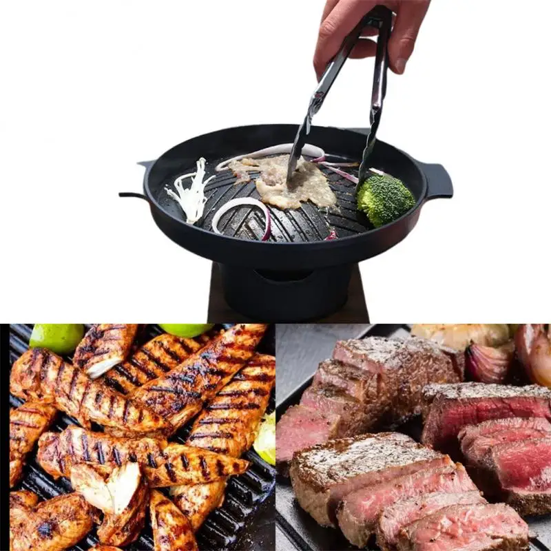 

Mini BBQ Grill Japanese Alcohol Stove Home Smokeless Barbecue Grills Outdoor BBQ Oven Plate Roasting Cooker Meat Stove Tools