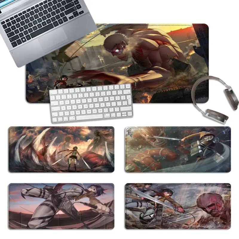 

Large XXL Mikasa Ackerman Gaming Mouse Pad Gamer Keyboard Maus Pad Desk Mouse Mat Game Accessories For Overwatch