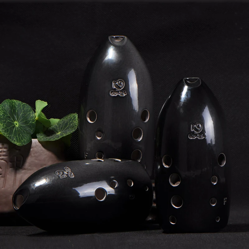 Chinese Ancient Times Style Musical Instrument Professional 10 Holes Double-Layered Clay Xun | Спорт и развлечения