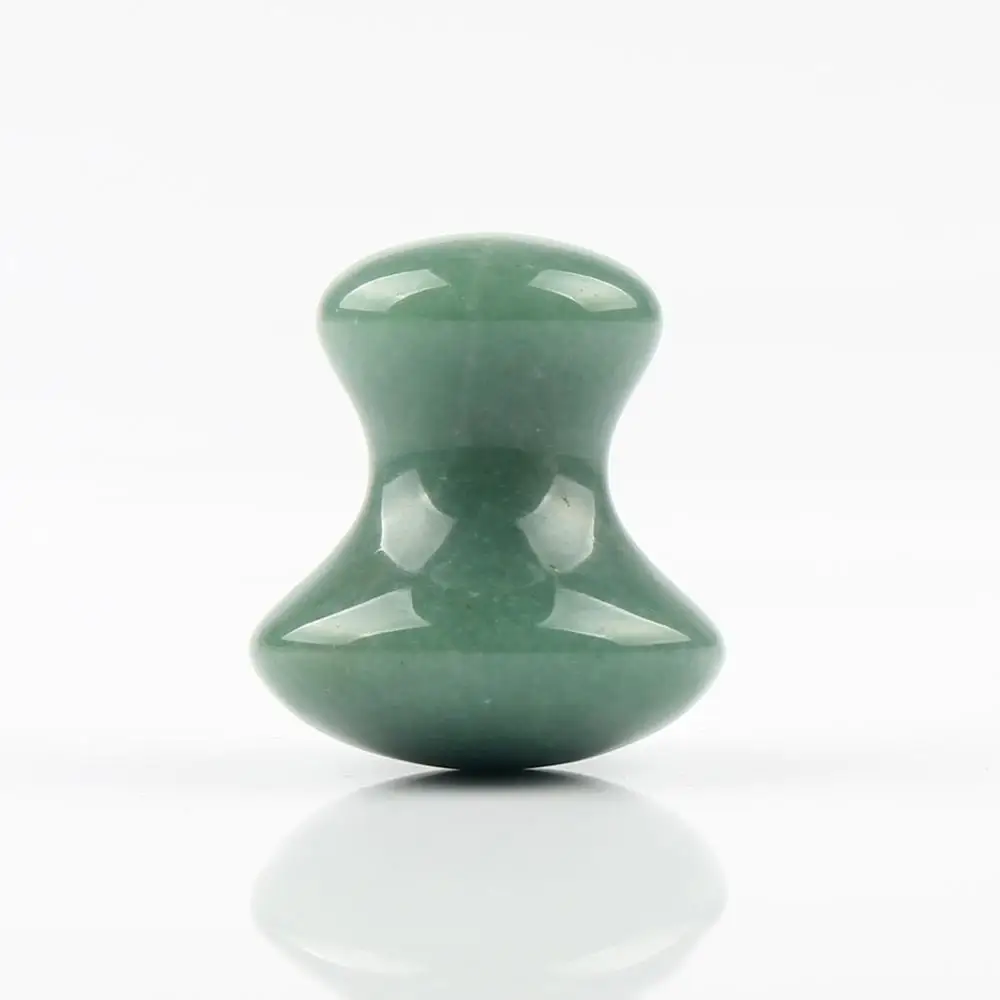 Green Aventurine Натуральный розовый кварц зеленый авантюрин массаж релаксационный камень резной для тела Чакра Исцеление Кристалл Рейки здоровье - Цвет: Green Aventurine