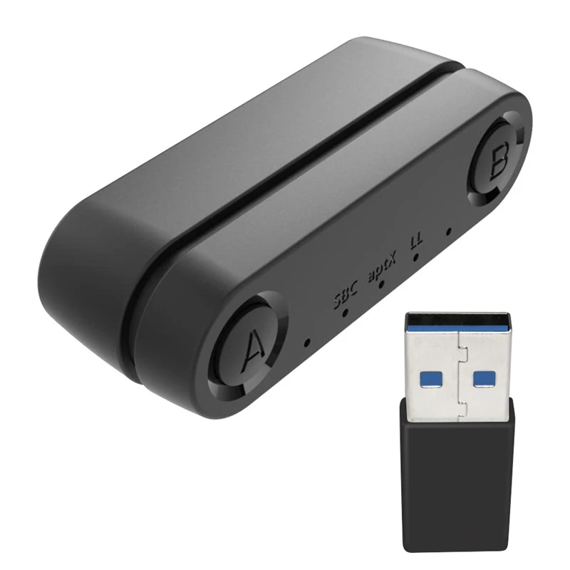 

Адаптер аудиопередатчика Bluetooth 5,0 с микрофоном APTX с низкой задержкой для переключателя Nintendo/Switch Lite/PS4/ПК на наушники