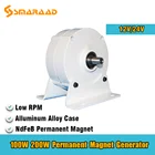 2021 Новое поступление низкая скорость 100 Вт 200 Вт 12 В 24 В беззубчатый постоянный магнит генератор используется для ветровой турбины водяной турбины сделай сам