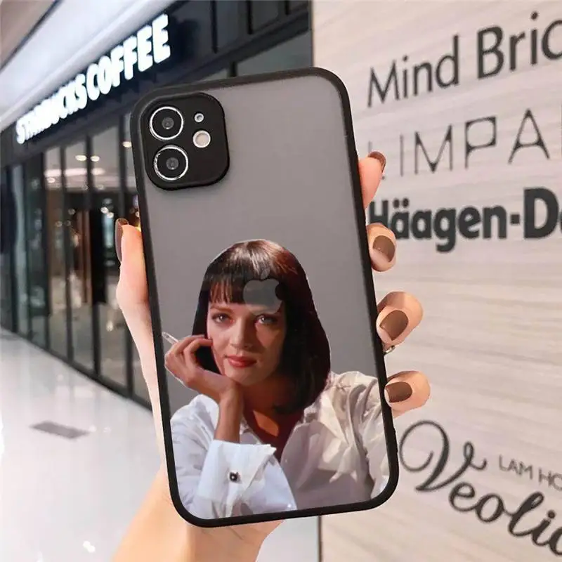 

Greatest movie ever made Pulp Fiction Phone Cases Matte Transparent for iPhone 7 8 11 12 s mini pro X XS XR MAX Plus cover funda