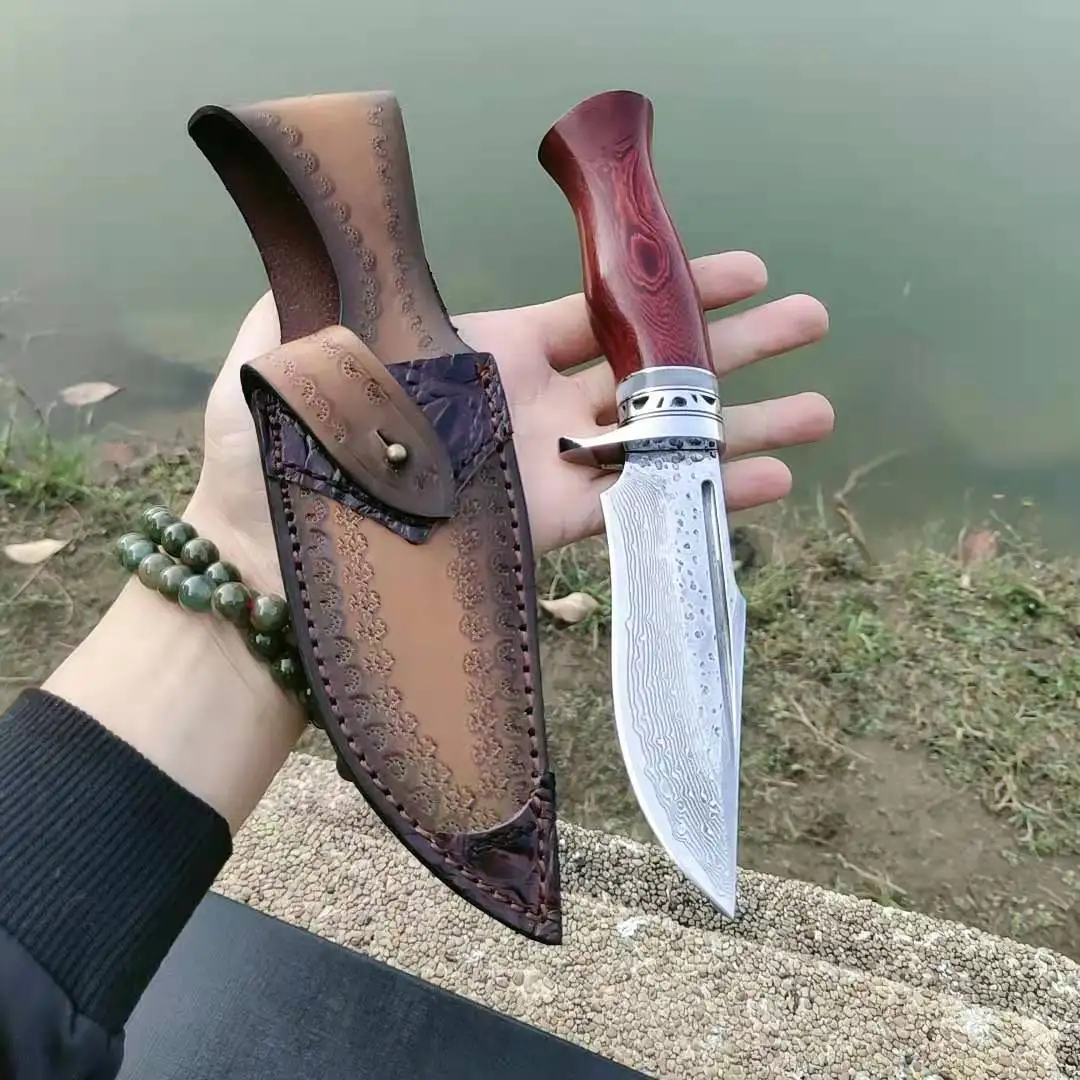 Охотничья головка + гудок импортное сандаловое дерево дамасское лезвие с