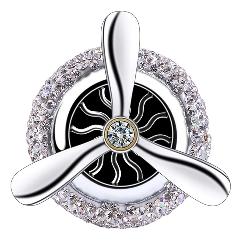 Блестящий Алмазный Хрустальный освежитель воздуха для автомобиля однотонный на