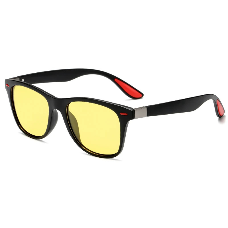 P21black yellow Фирменный дизайн, Классические поляризованные солнцезащитные очки для мужчин и женщин, для вождения, квадратная оправа, солнцезащитные очки, мужские очки, UV400 Oculos De Sol - Цвет линз: P21black yellow