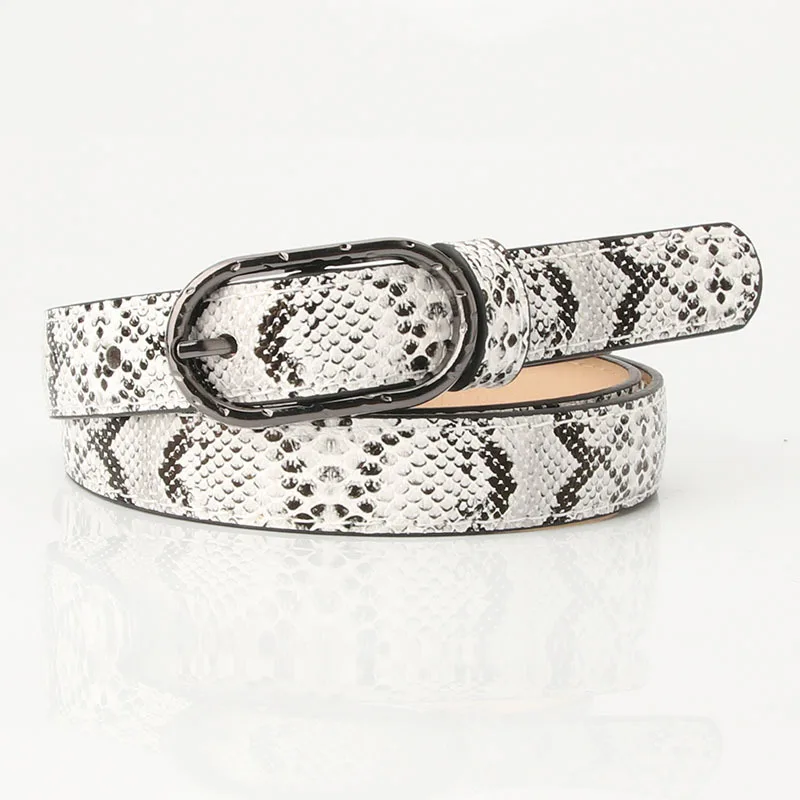 Ремень женский из искусственной кожи под змеиную кожу шириной 1 9 см | Аксессуары