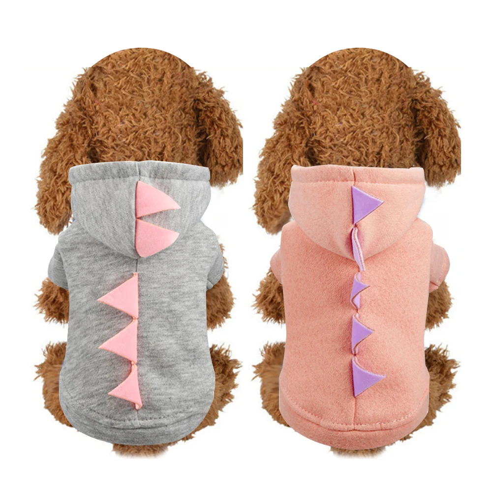Hoomall, пальто для собак, хлопок, зимняя теплая одежда для маленьких собак, для чихуахуа, мягкий меховой капюшон, куртка для щенков, одежда для собак, 5 размеров