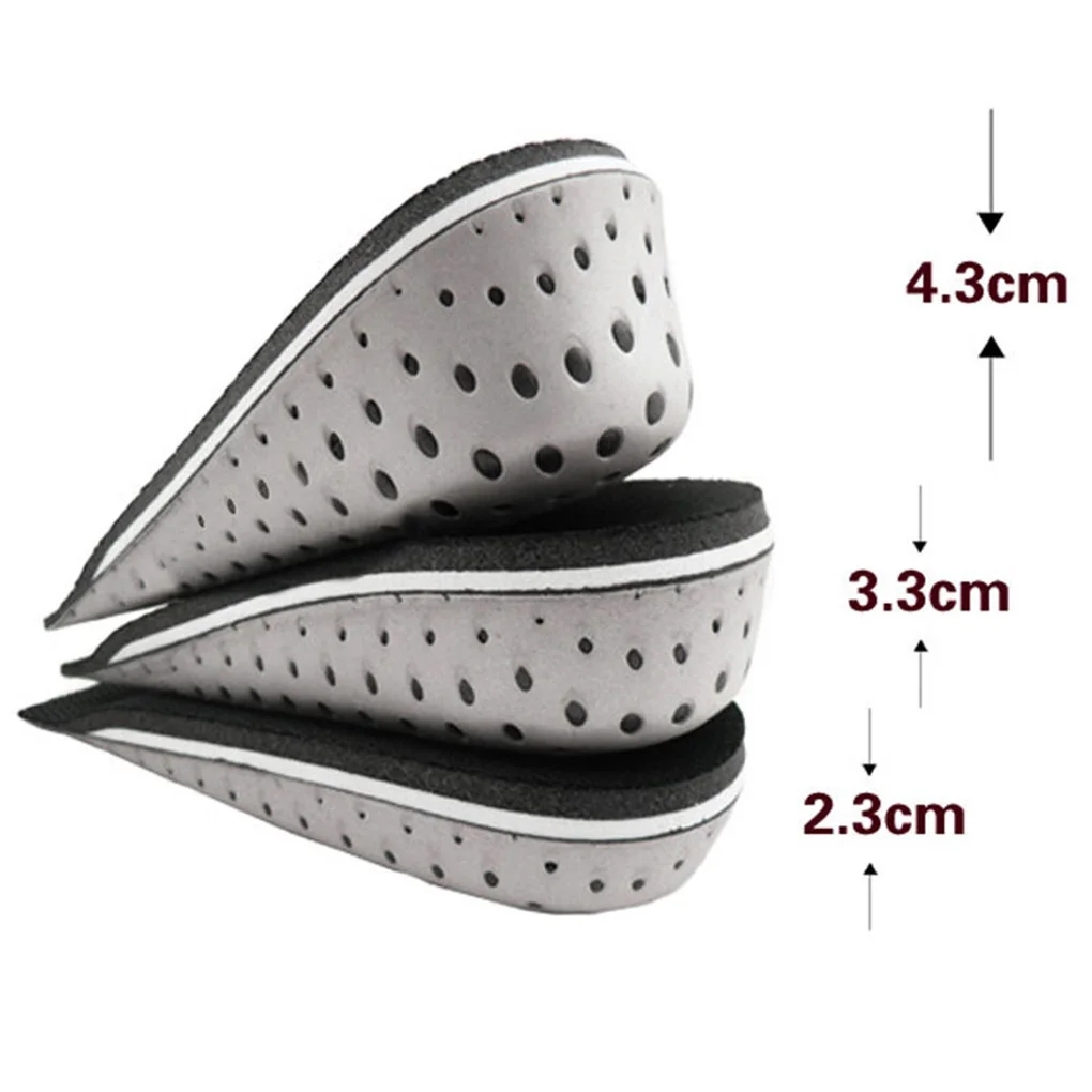 

Height Increase Insole Hard Breathable Memory Foam Heel Lifting Inserts Shoe Lifts Shoe Pads Elevator Insoles for Unisex