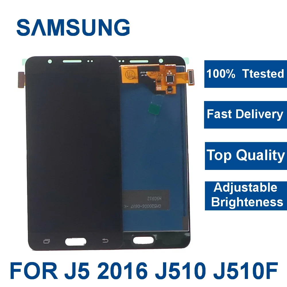 ЖК-дисплей для Samsung Galaxy J5 2016 J510 сенсорный экран J510FN J510F J510M J510H /DS в сборе с