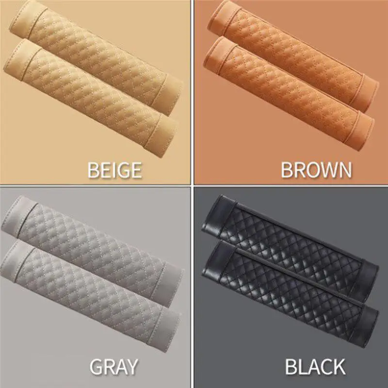 2 шт. кожаный автомобильный ремень безопасности Чехол регулятор детская защита