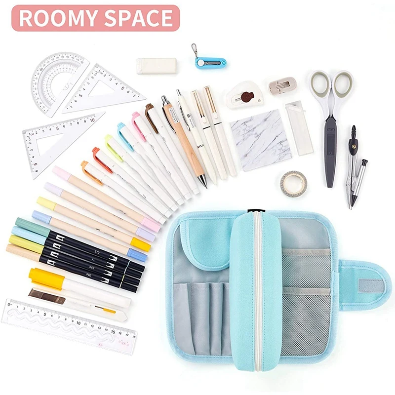 

ANGOO Pencil Pouch Pen Bag Storage Stationery for Student Kids Teen