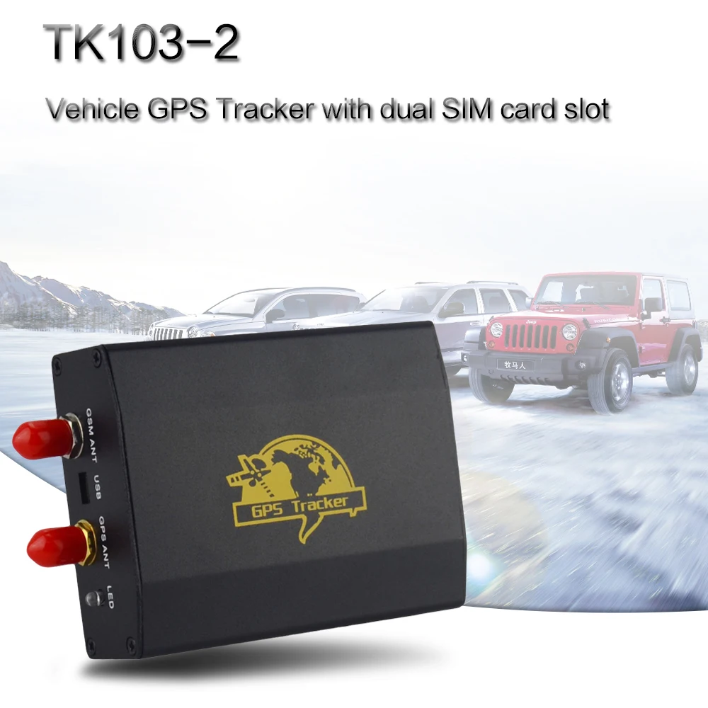 TK103 2 GPS трекер для автомобильного устройства слежения поддерживает