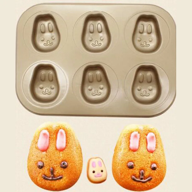 

6 Cavity Donut Muffin Chocolate Cake Candy Cookie Cupcake Baking Mold Mould Pan Biscuit Baking Tray DIY Bakeware Non-Stick Tools