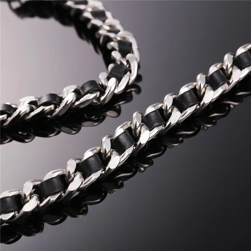 Аксессуары для пояса из натуральной кожи ChainsPro брюк и джинсов в стиле хип-хоп цвет