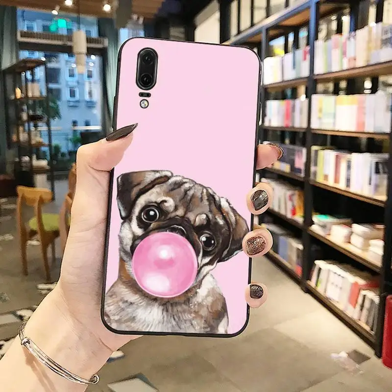 

Frenchies Pretty puppy Pug Bulldog Novelty Phone Case For Huawei Y5 Y6 II Y7 Y9 PRIME 2018 2019 NOVA3E P20 PRO P10 Honor 10
