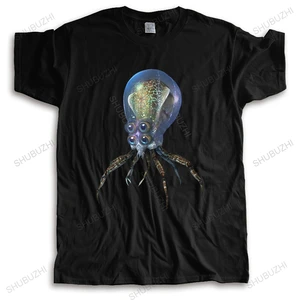 Модная футболка Subnautica, мужские хлопковые рубашки crabkaar, футболки для выживания, футболки с круглым вырезом и короткими рукавами, летняя футболка, одежда