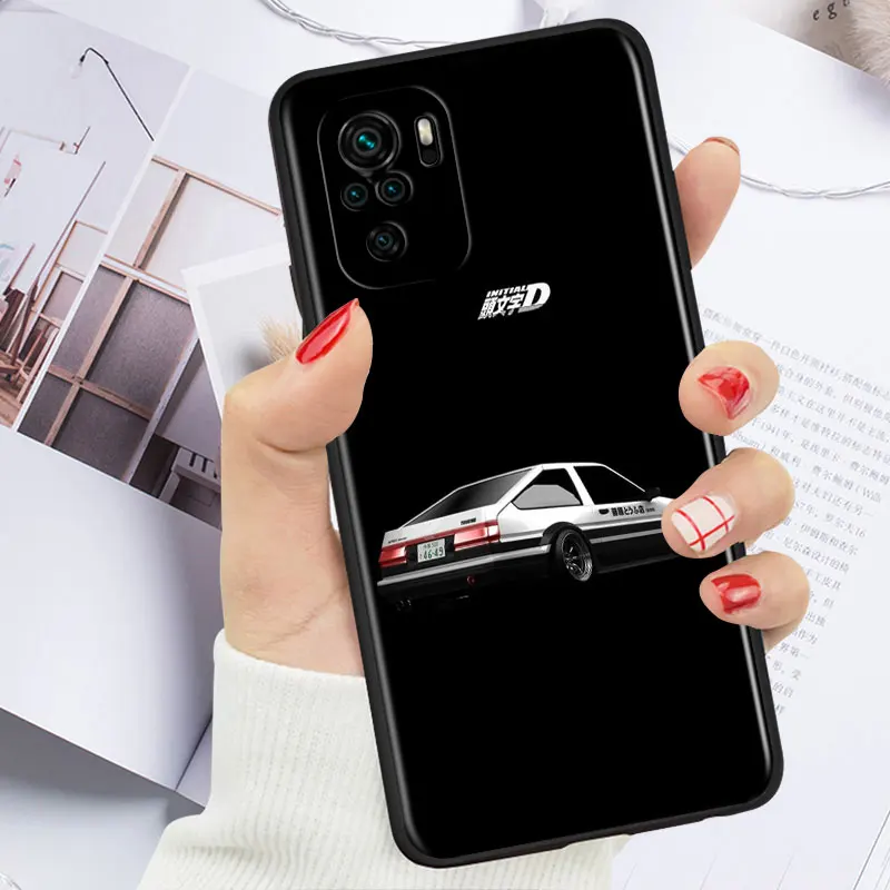 Initial D AE86 For Xiaomi Redmi Note 10S 10 9 9S 9T 8T 8 7 6 5 Pro Max 5A 4X 4 5G Soft Silicone Phone Case