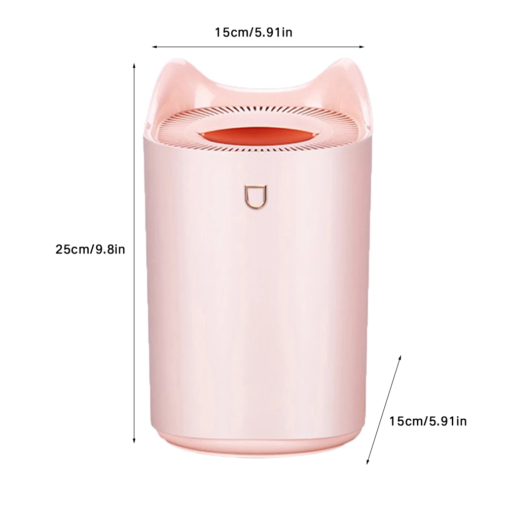 

3000ML Air Aroma Humidifier Ultrasonic Atomizer Purifier Diffuser For Home Car LED Light Heavy Fog Ultrasonic USB Humidificador