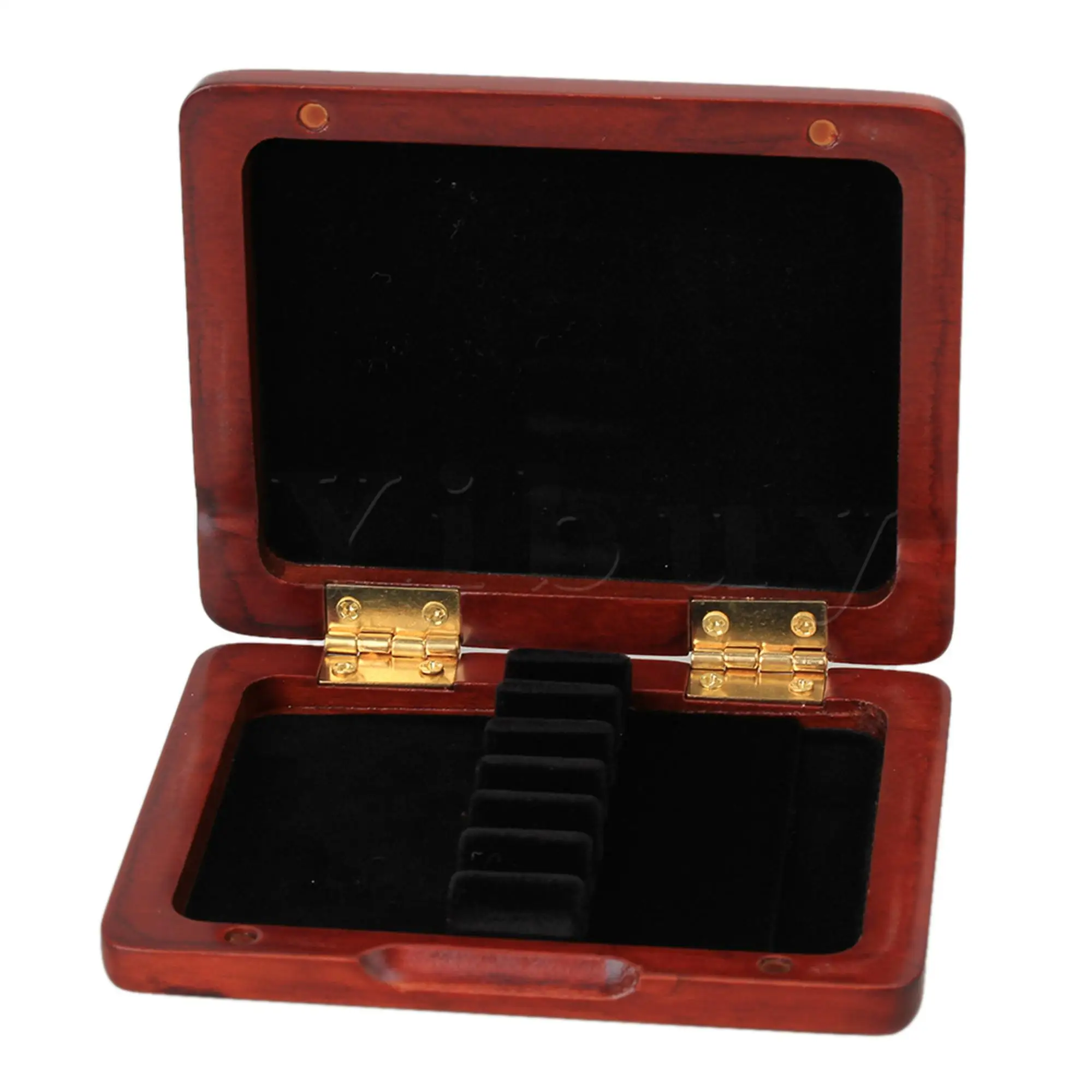

Yibuy красный твердый деревянный oboe Рид держатель чехол для 6 штук Рид 10x7,7x1,9 см