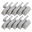 10 шт. светодиодный внутренний шарнирная лампа под шкаф Светильник Универсальный шкаф Сенсор светильник шкаф гардероб домашняя Кухня Спальня ночной Светильник