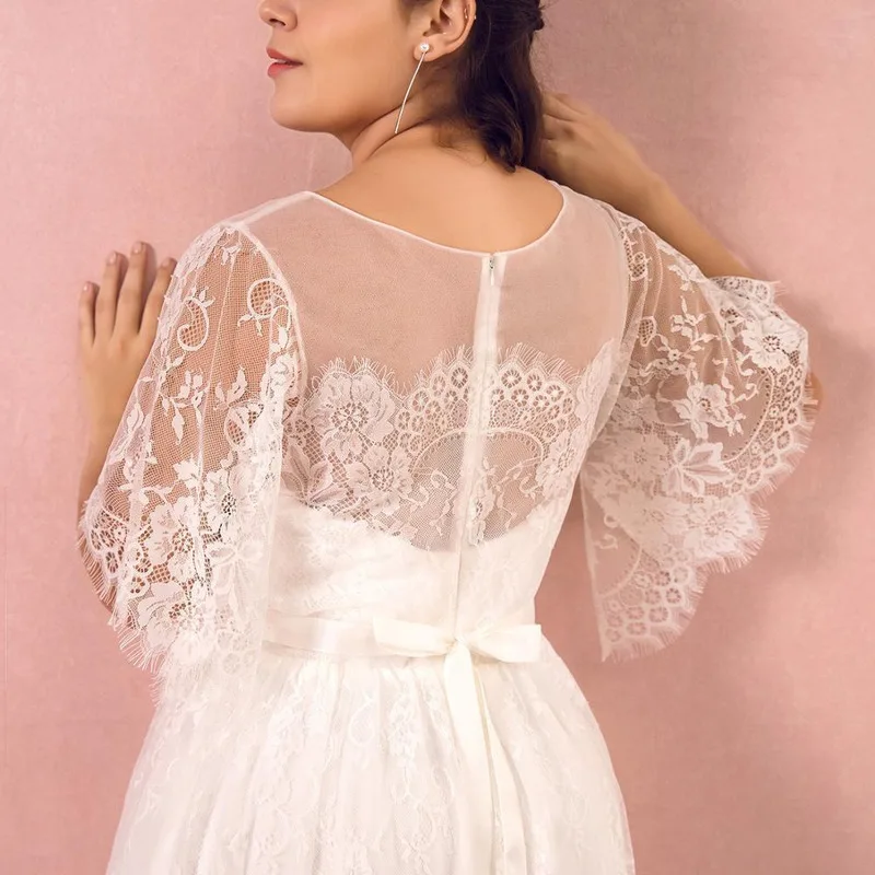 Женское свадебное платье элегантное ТРАПЕЦИЕВИДНОЕ ПЛАТЬЕ до пола фото