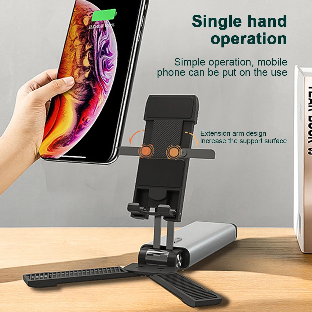 floveme universal metal desktop phone holder foldable portable tablet stand for iphone 12 11 pro max xiaomi ipad bracket holder free global shipping