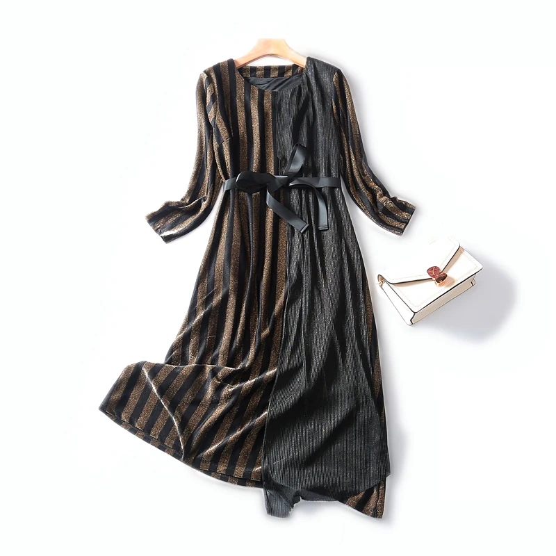 2019 осеннее Новое высокоэластичное вертикальное Полосатое приталенное яркое