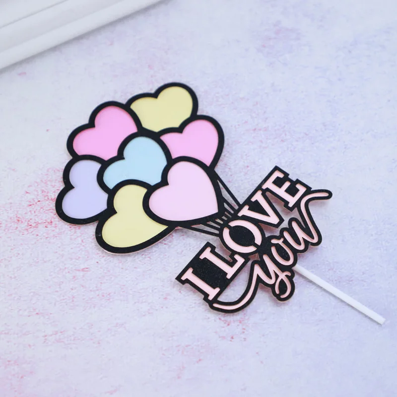 Топпер для торта Я люблю тебя|Товары украшения тортов| |