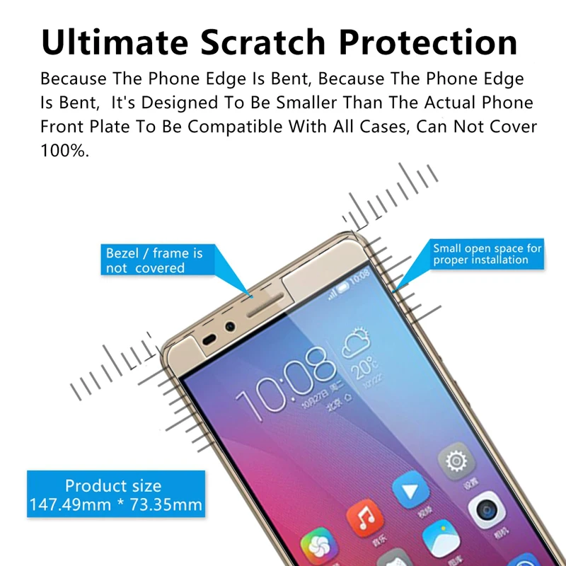 Honor5x Защитное стекло для Huawei Honor 5X защитная пленка 5 X x5 Xonor X5 GR5 GR5W Броня Защитная из