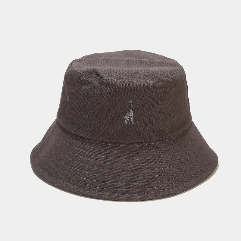 Панама с вышивкой в виде жирафа для мужчин и женщин шляпа от солнца японском