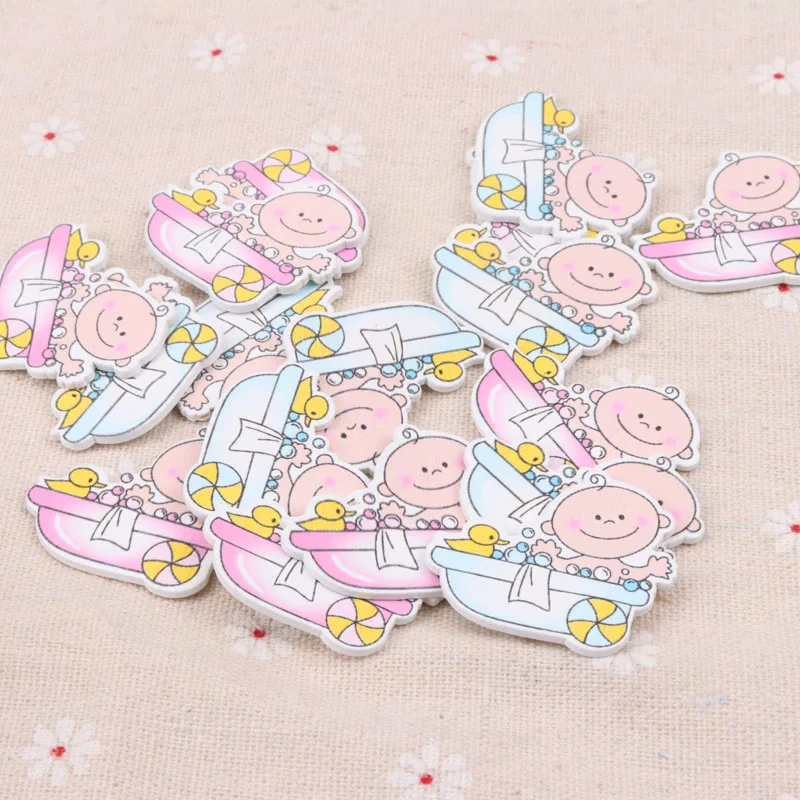 Синий/розовый узор для детского душа скрапбукинг сделай сам украшение ручного