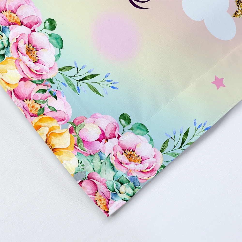 

Unicorn 3D Print Comforter Bedding Set Animal Fantasy Duvet Covers Pillowcase Home Textile Queen King Size Luxury Cute Cartoon
