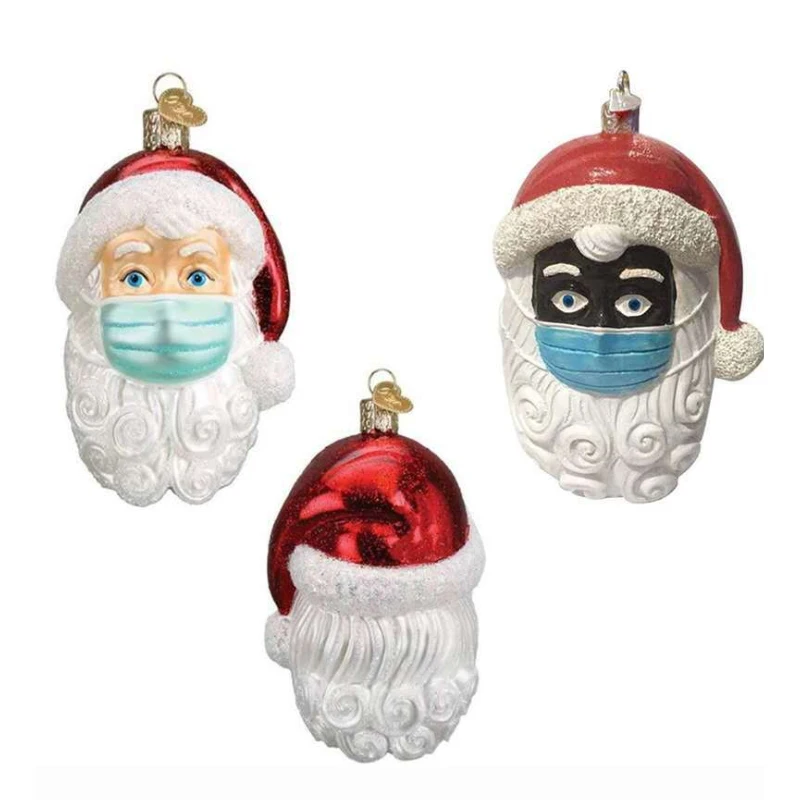 

2020, украшения для рождественской елки, подарок для семьи, подвесные вечерние Вески из сплава в виде мини-Санта-Клауса, Рождественское украшение для дома 2021