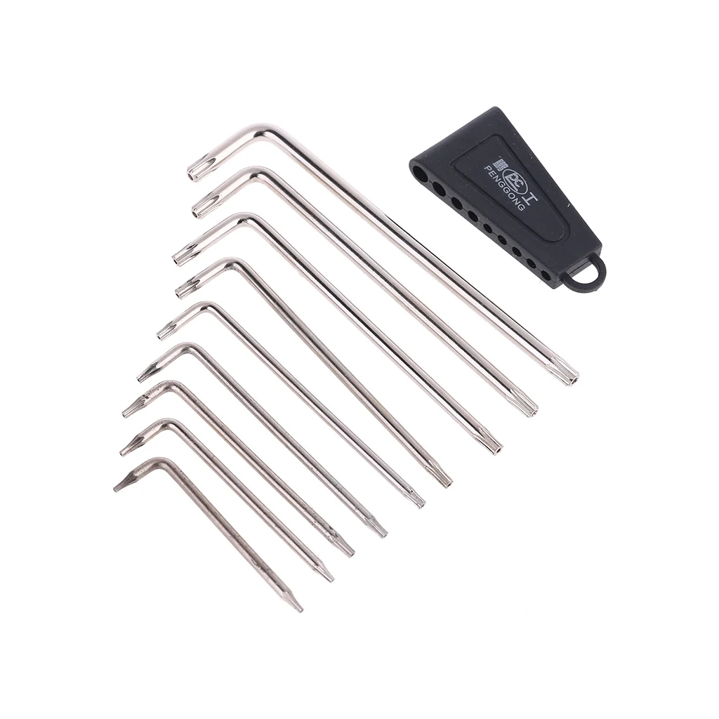9 шт. Набор шестигранных ключей Torx l-образный инструмент для ремонта отвертка Набор инструментов полезный T6 T7 T8 T9 T10 T15 T20 T25 T27