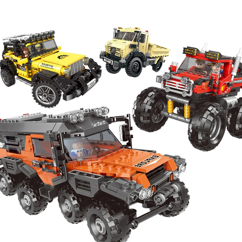

Cross Country Vehicle MOC Model Bricks Creator Technic SUV Off-Road Car Building Blocks Toys For Kids City Mechanical Truck