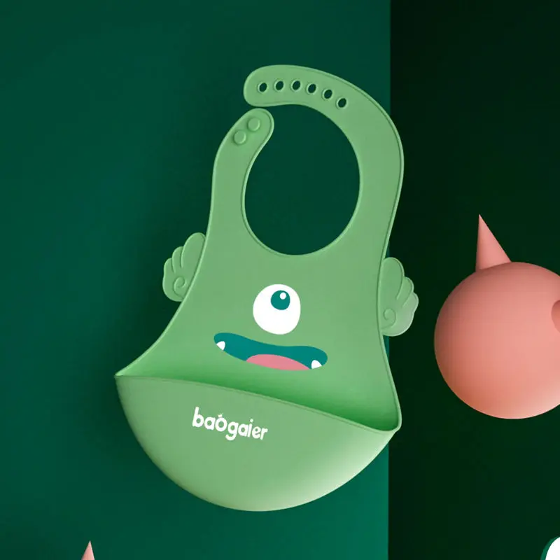 Женское Силиконовое слюнявчик для кормления ребенка детская Регулируемая