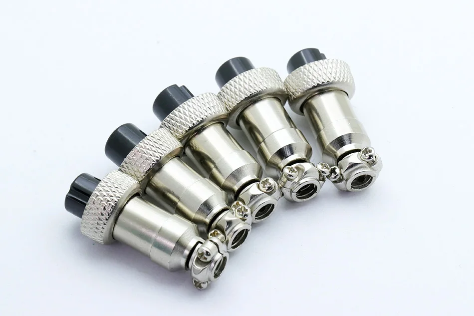 1 комплект GX12 авиационный/XLR разъем, подключение питания/передача сигнала, 2-7 контактов