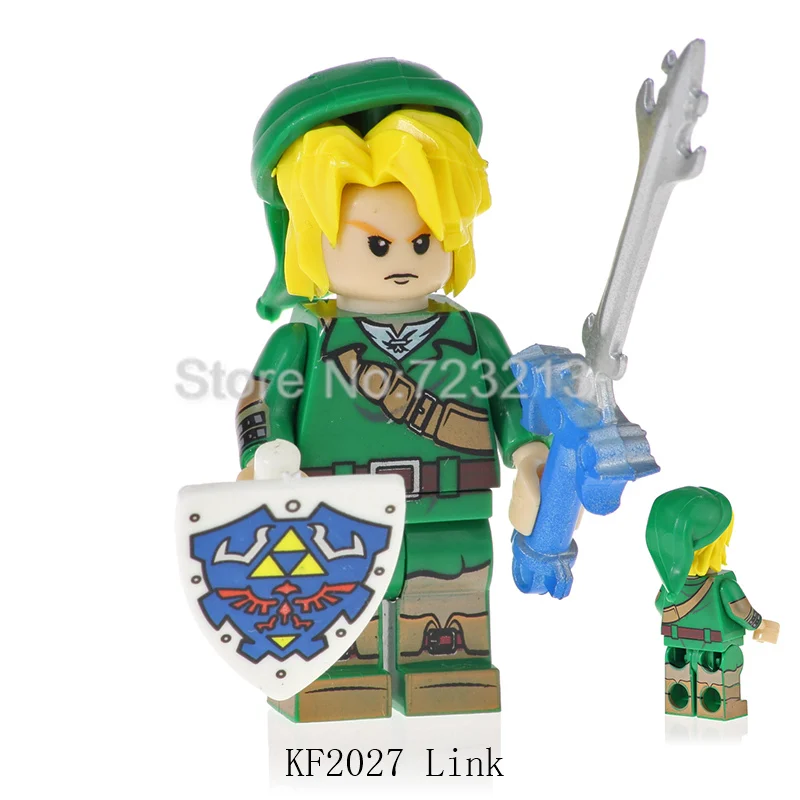 Link The Legend of Figure набор мультфильм игра принцесса Zelda Link Hyrule Warrior строительные блоки модели Кирпичи игрушки для детей - Цвет: Link