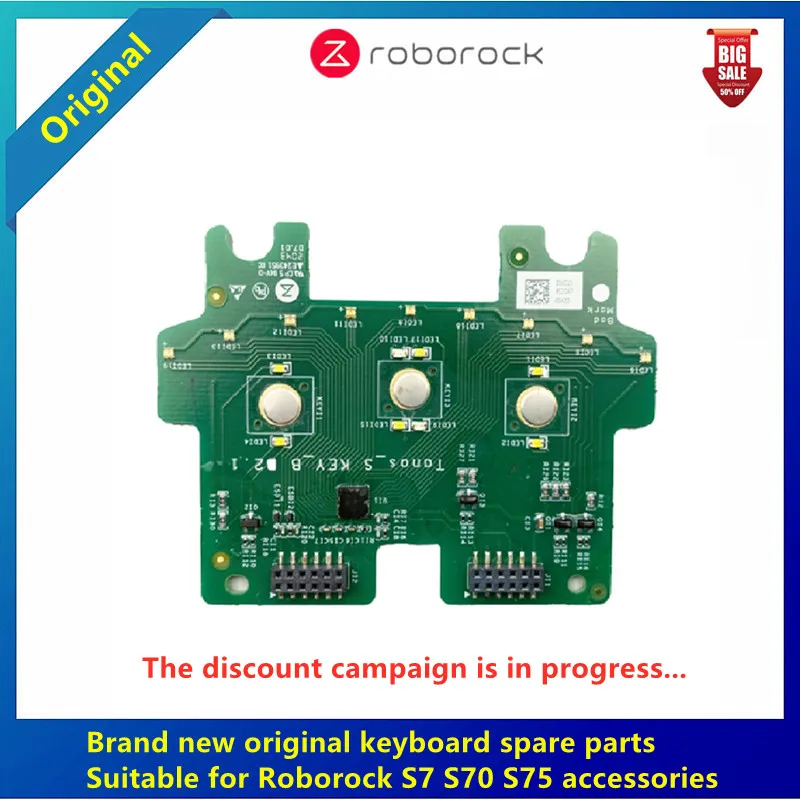 

Original spare parts for the original Roborock vacuum cleaner keyboard, suitable for Roborock sweeping robot S7 S70 S75 accessor