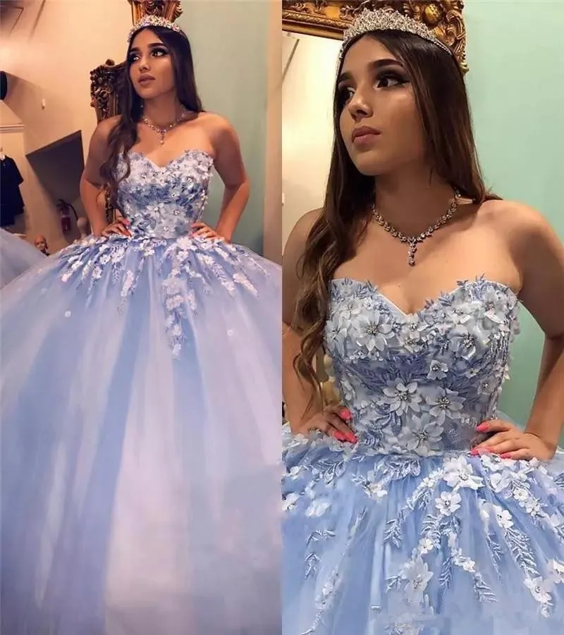 Винтажное милое бальное платье 16 дюймов платья для Quinceanera кружевное 3D Цветочное