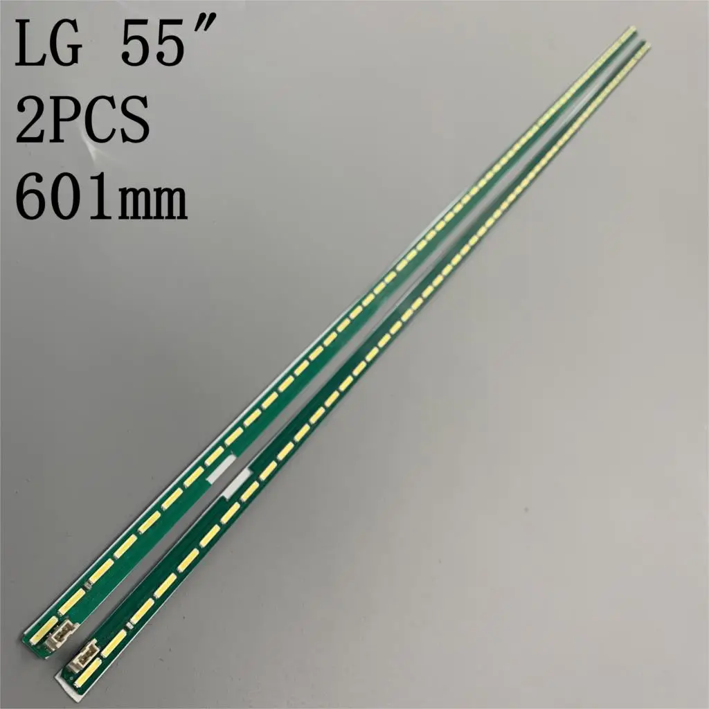 New 1set=2PCS 60LED LED strip for LIG 55UF6450 55UH6150 55UF6430 6916L2318A 6916L2319A 6922L-0159A 55UH615V 55UF770V