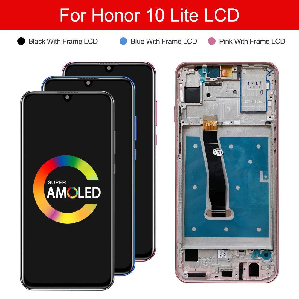 Original Display For Huawei Honor 10 Lite LCD Touch Screen Digitizer with Frame Global Version 6.21&quot HRY-LX1 HRY-LX2 | Мобильные