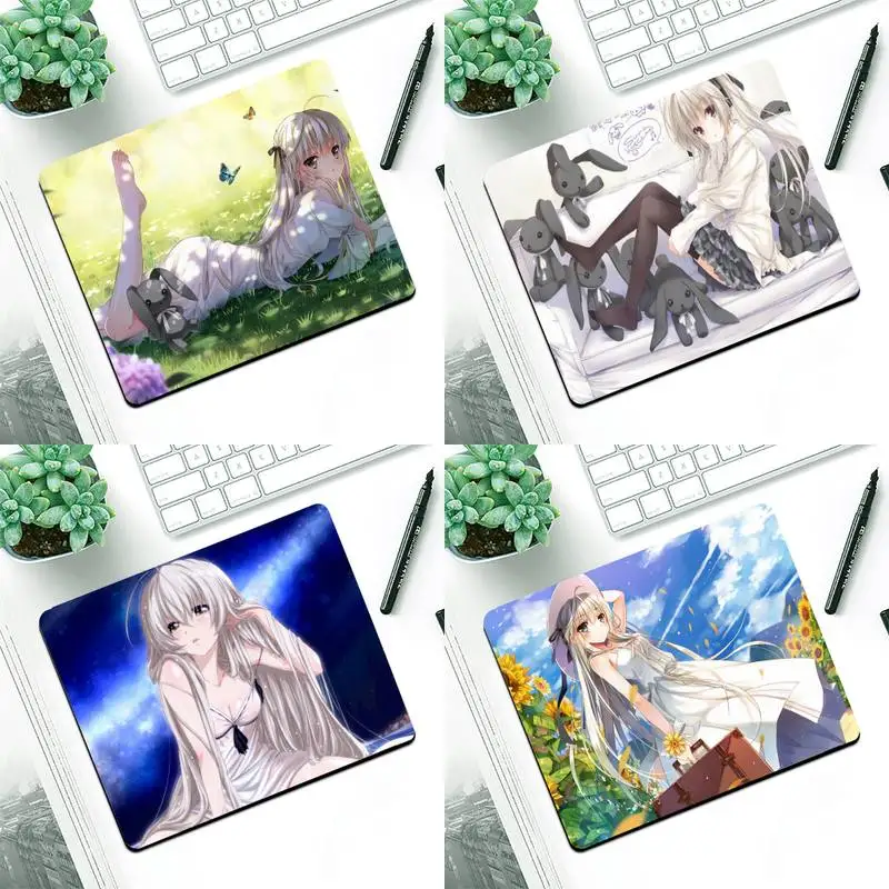 

Yosuga no Sora Office Mice Gamer Soft Mouse Pad Small Pads Rubber Mouse Mat MousePad Desk Gaming Mousepad Cup Mat