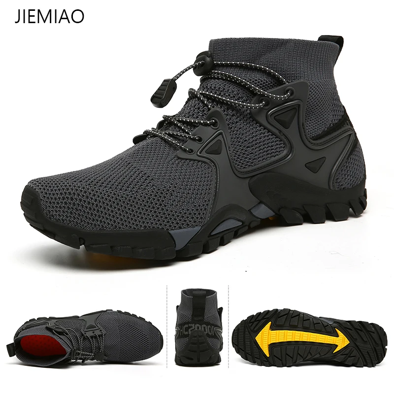 JJIEMIAO Summer Unisex Trekking Hiking Shoes Mesh Breathable Casual Men Sneakers Outdoor Non-slip Women Light Wading Shoes
