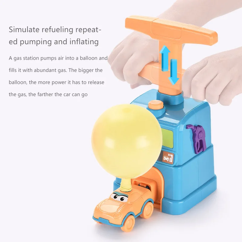 

Child Montessori Science Balloon Powered Car Practical Power Cars Inertia Balloon Cars Toy Air Balloons Toys Balloon Powered Car