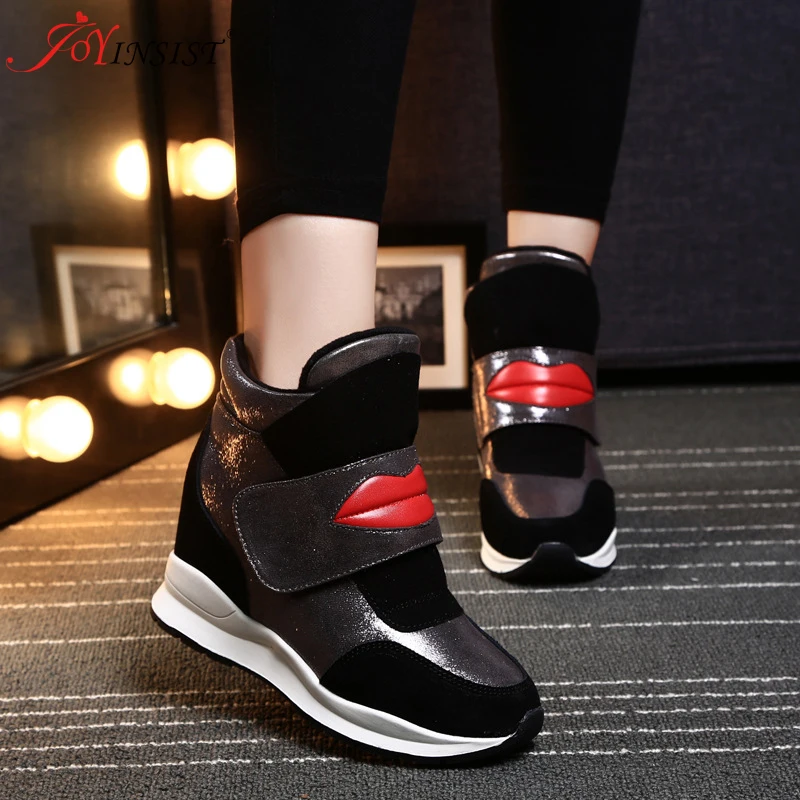 Женские кроссовки на толстой платформе для бега походов занятий спортом весну и